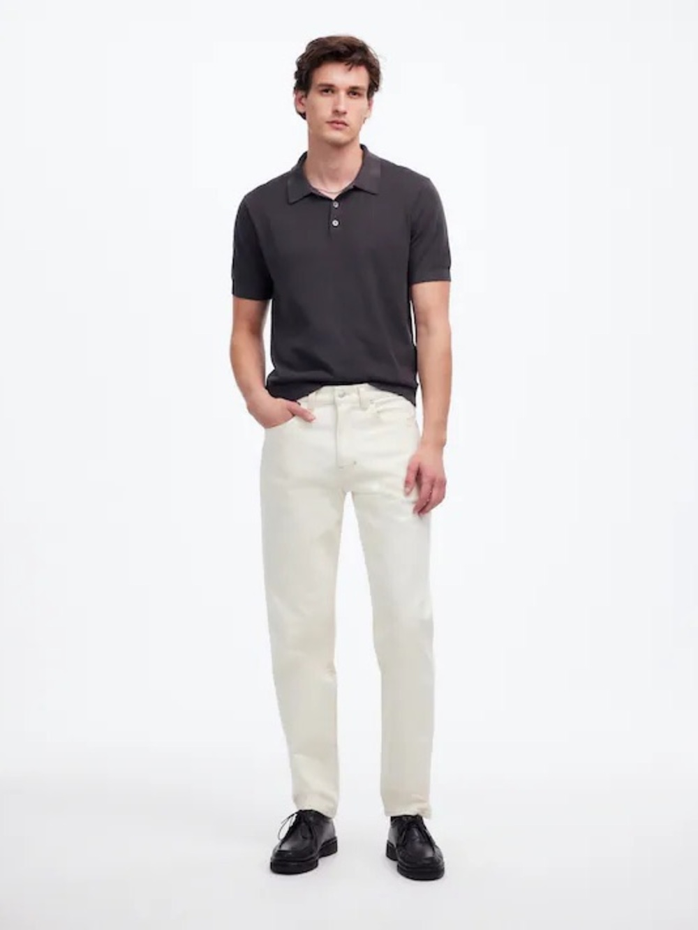 Madewell Relaxed Taper Jeans in Vintage Canvas (Cream) Size 31 NWD‎ $148
NU097